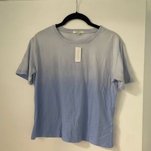 Z Supply cropped blue ombré tee